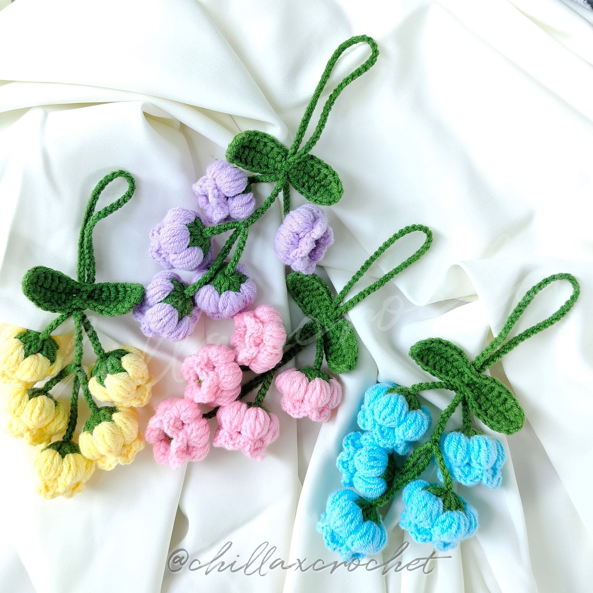 ที่ห้อยกระเป๋า พวงกุญแจห้อยกระเป๋า พวงกุญแจ Keychain Bag charm ดอก Lili of the Vallay