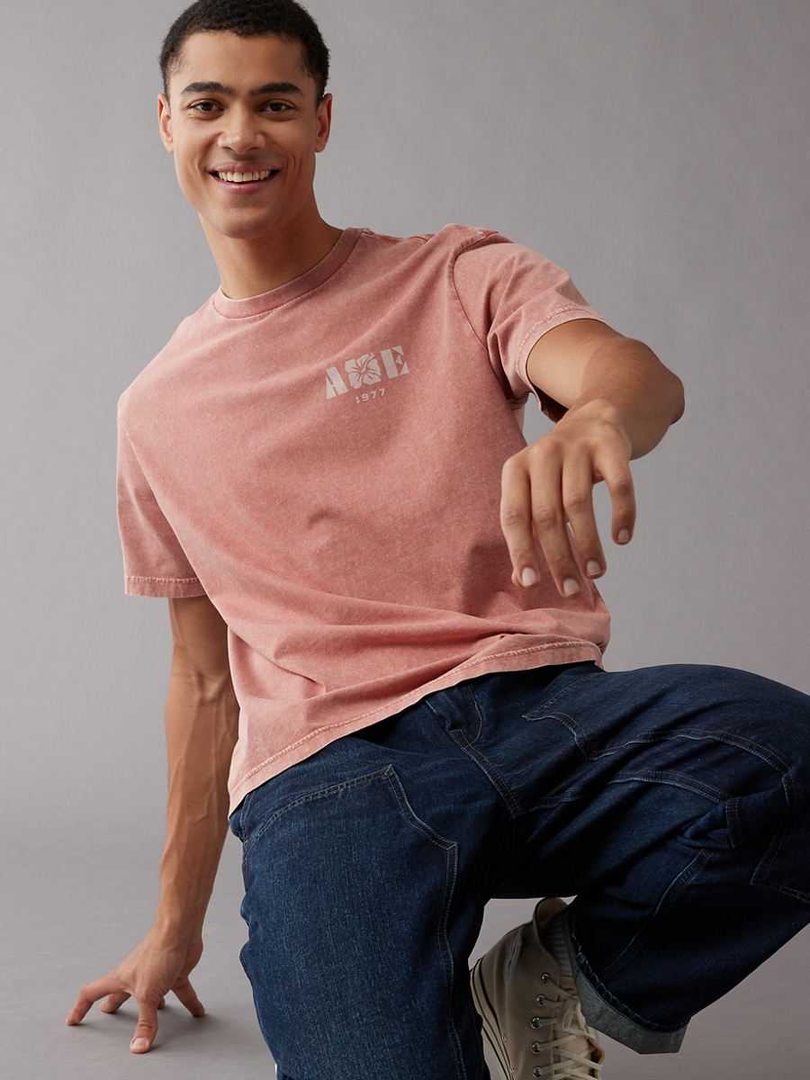 เสื้อยืด ผู้ชาย G SS BRAND ALOHA SET IN TEE- MAINE WASH ( 017-3650-211 )