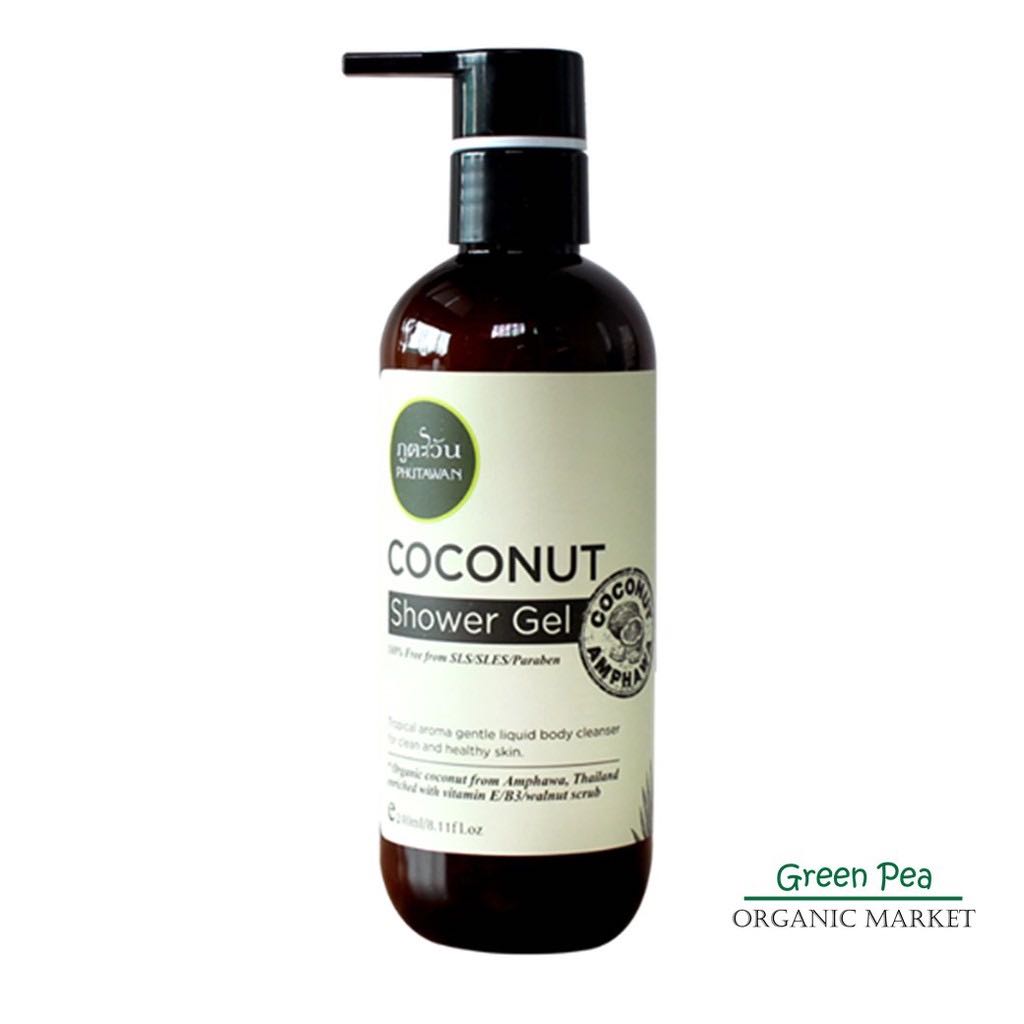 ￼ภูตะวัน เจลอาบน้ำมะพร้าว 320 มล. Phutawan Coconut Shower Gel ปาร์ตี้ปีใหม่