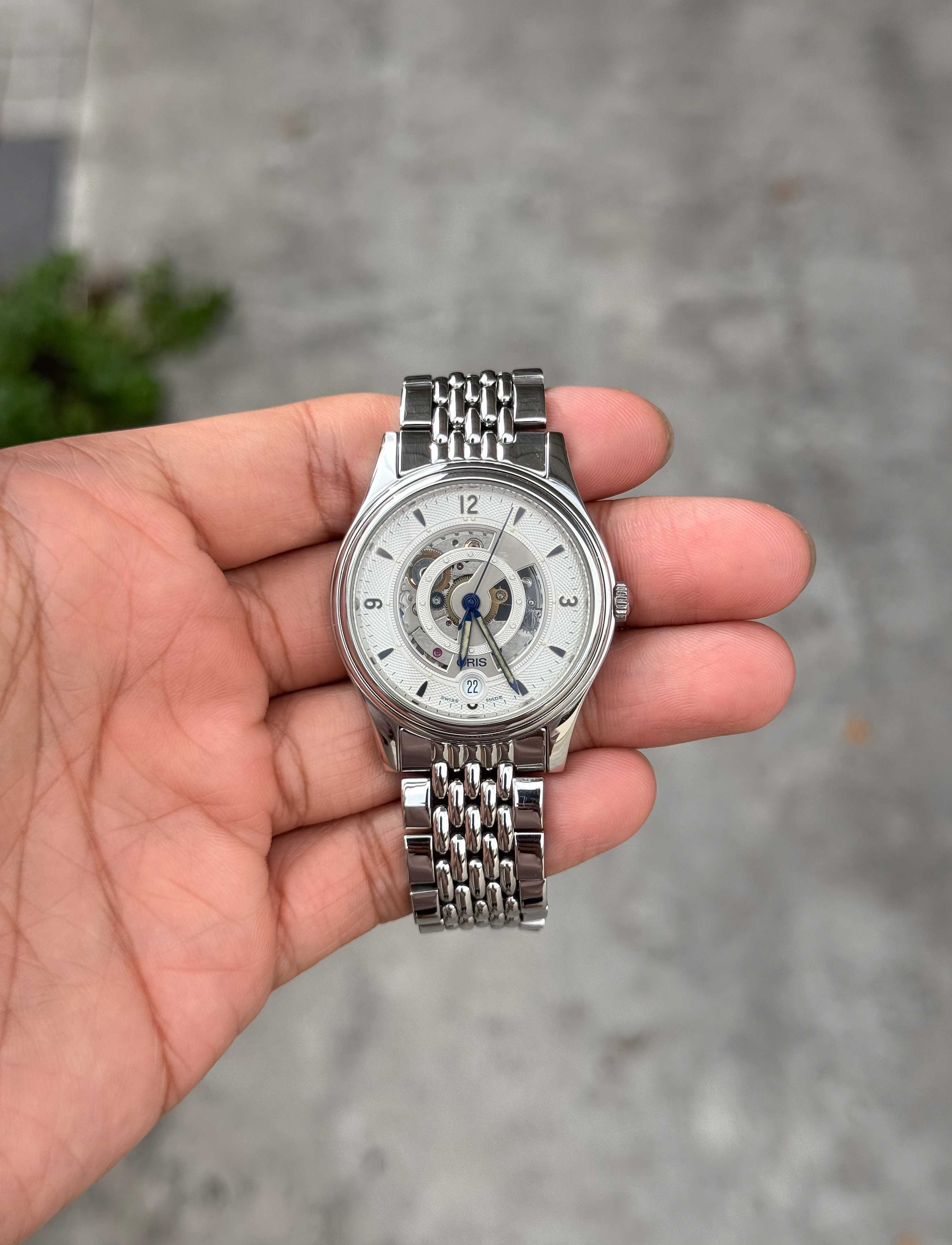 Oris Skeleton Automatic Man Size Silver Dial