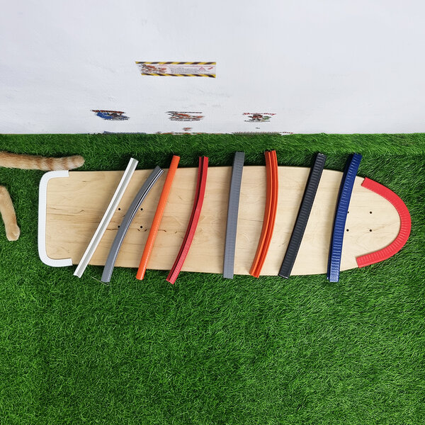 [0302][ลด50%] ขอบยางกันกระแทก แบบบาง แบบหนา เสริมแผ่นเหล็ก ยาวประมาณ 30cm