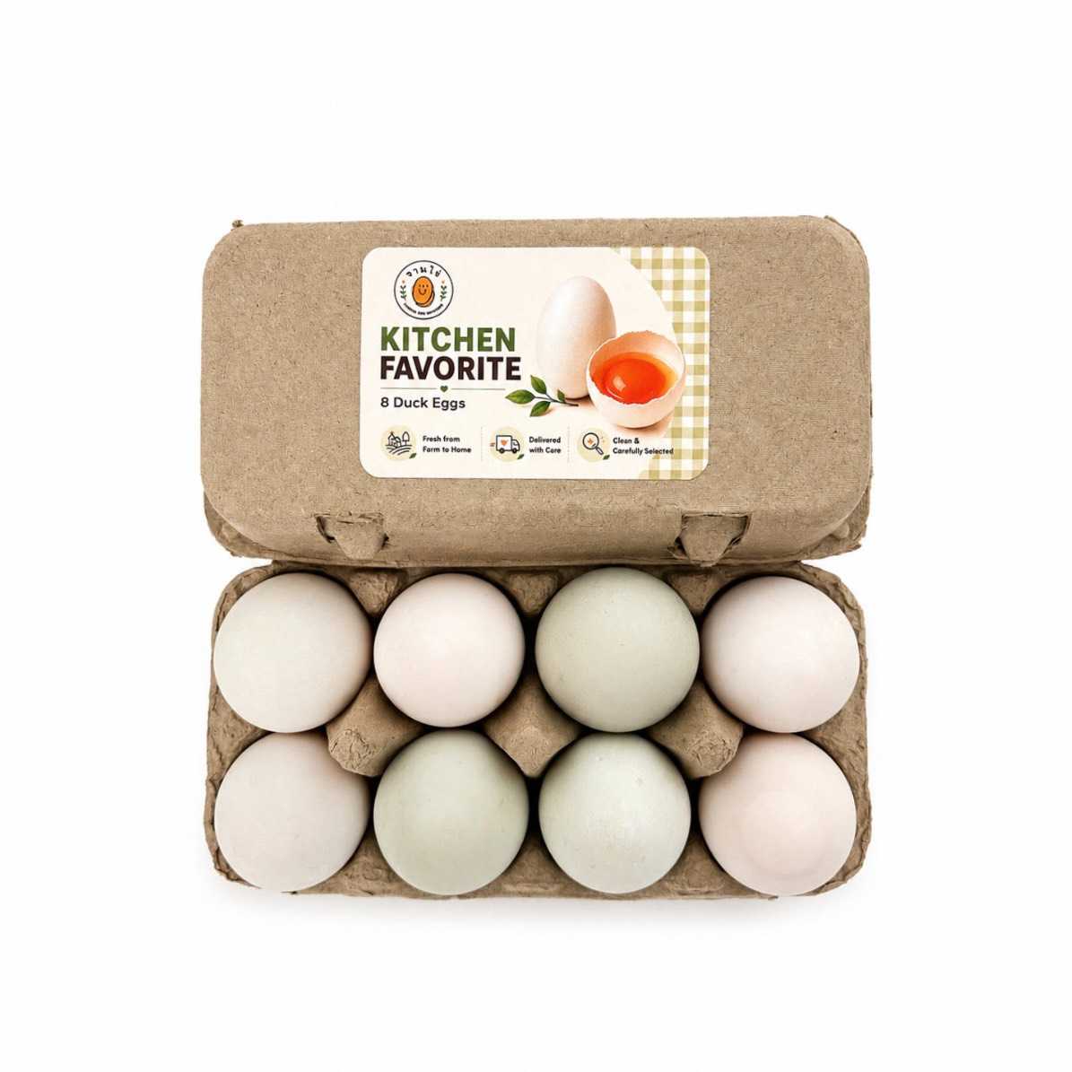 Kitchen Favorite (Duck eggs) ไข่เป็ด 8 ฟอง BBF 01/10/69