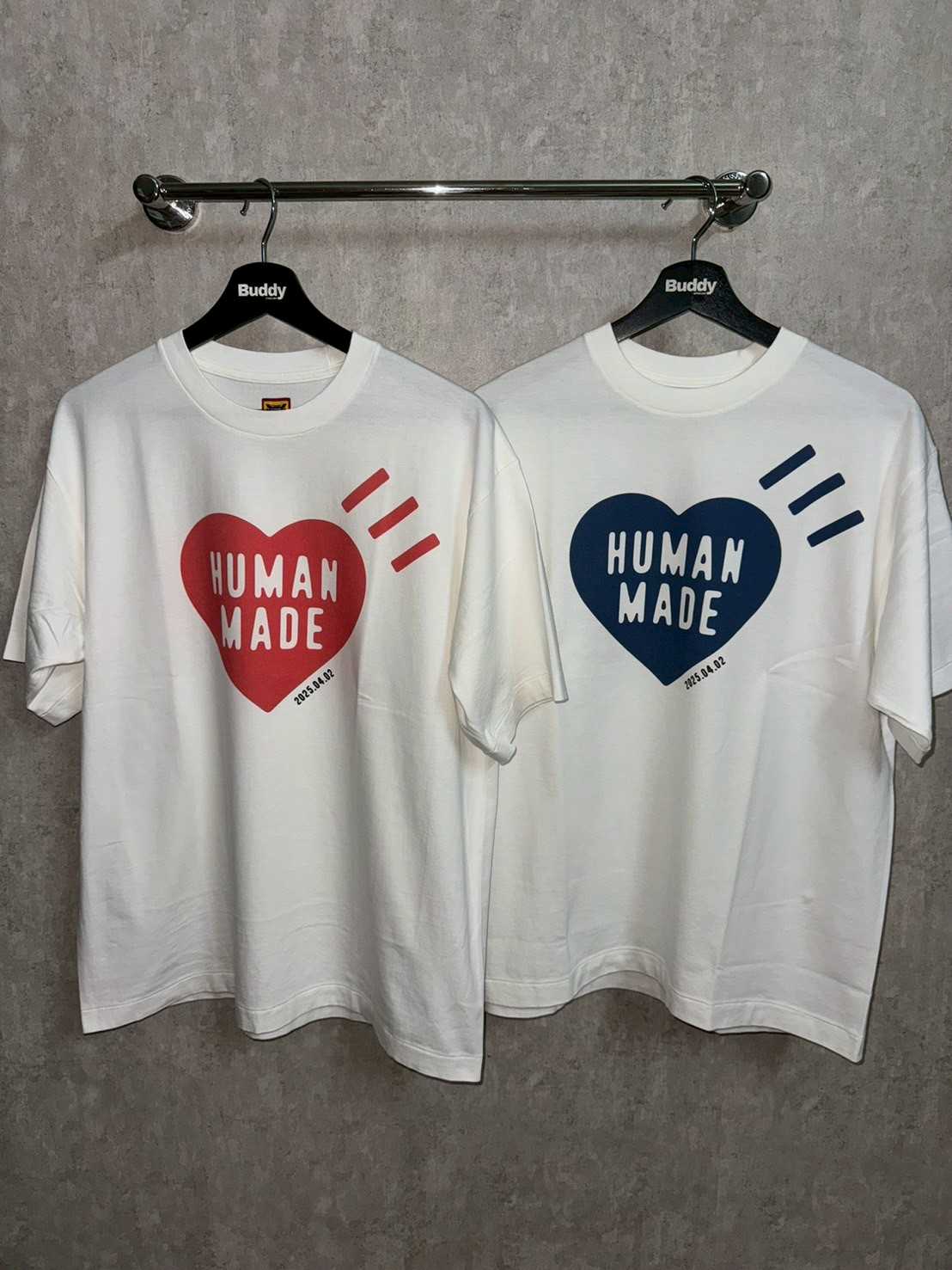 HUMAN MADE Daily s/s tee 2025 (Red,Navy)