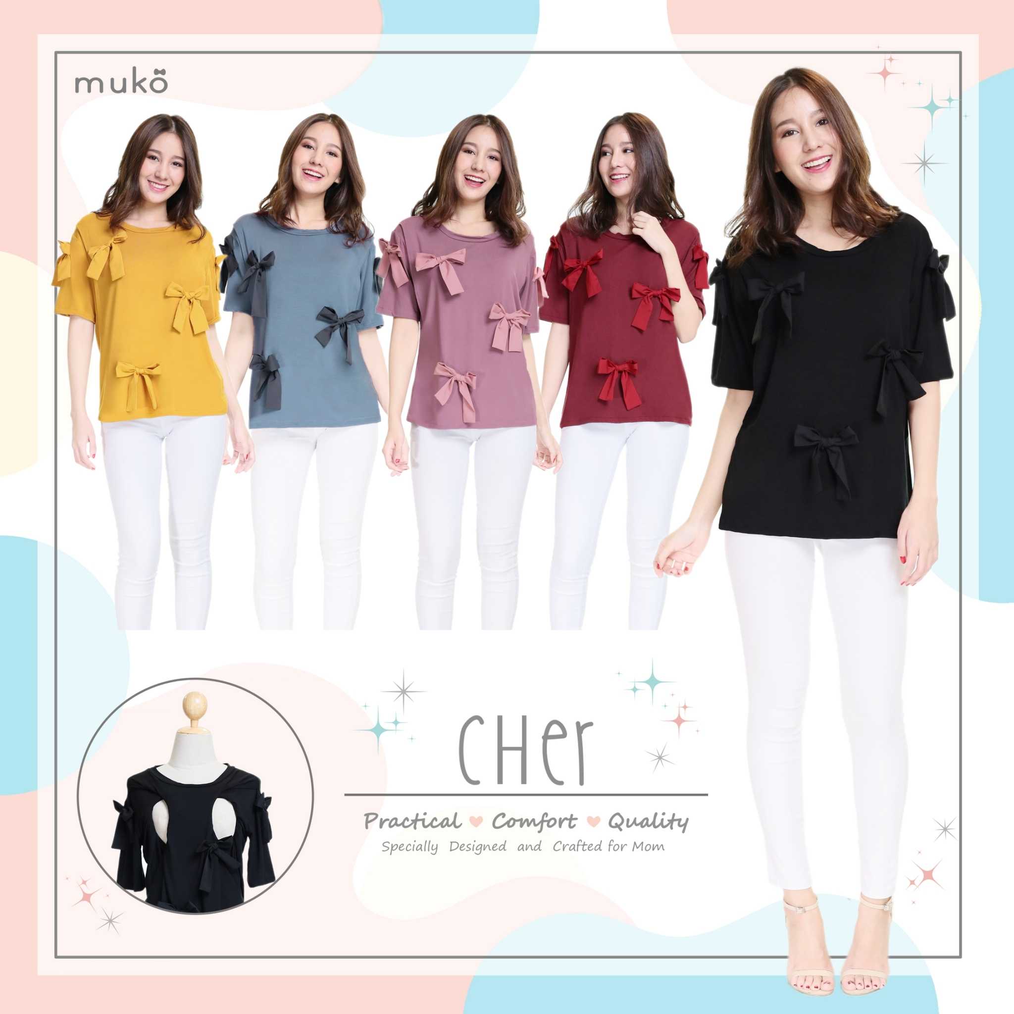 Muko Cher เสื้อเปิดให้นม TC26 (Tops)