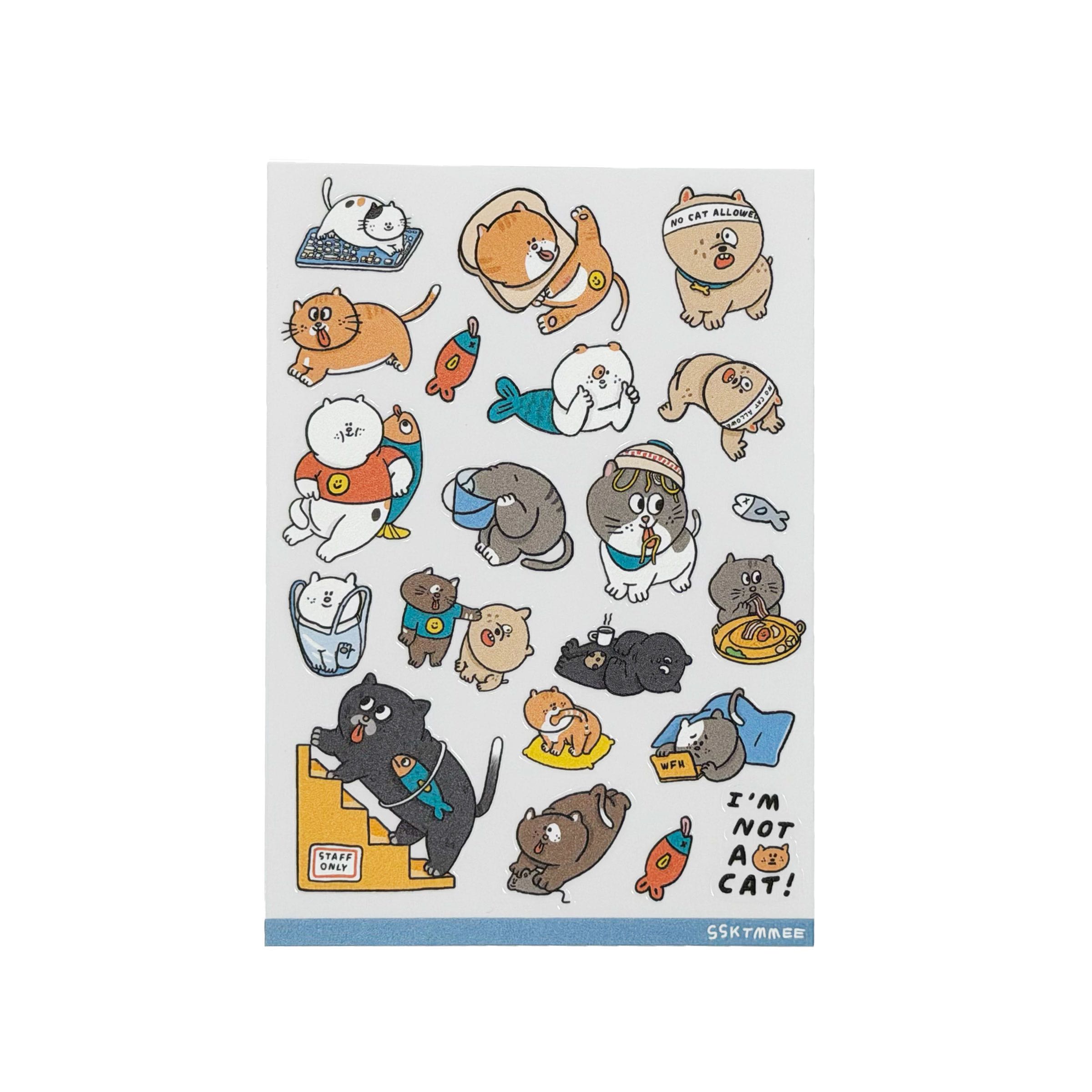 regular sticker - no cat allowed