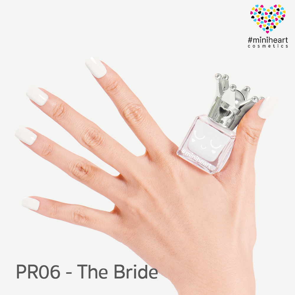 สีทาเล็บ Miniheart สูตรพรีเมียม PR06 - The Bride