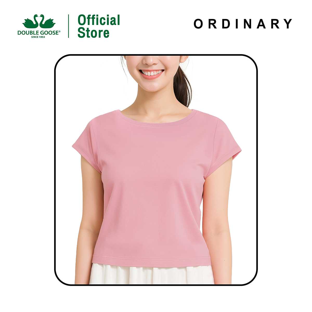 ห่านคู่ เสื้อยืดผู้หญิง คอปาด รุ่น Ordinary
