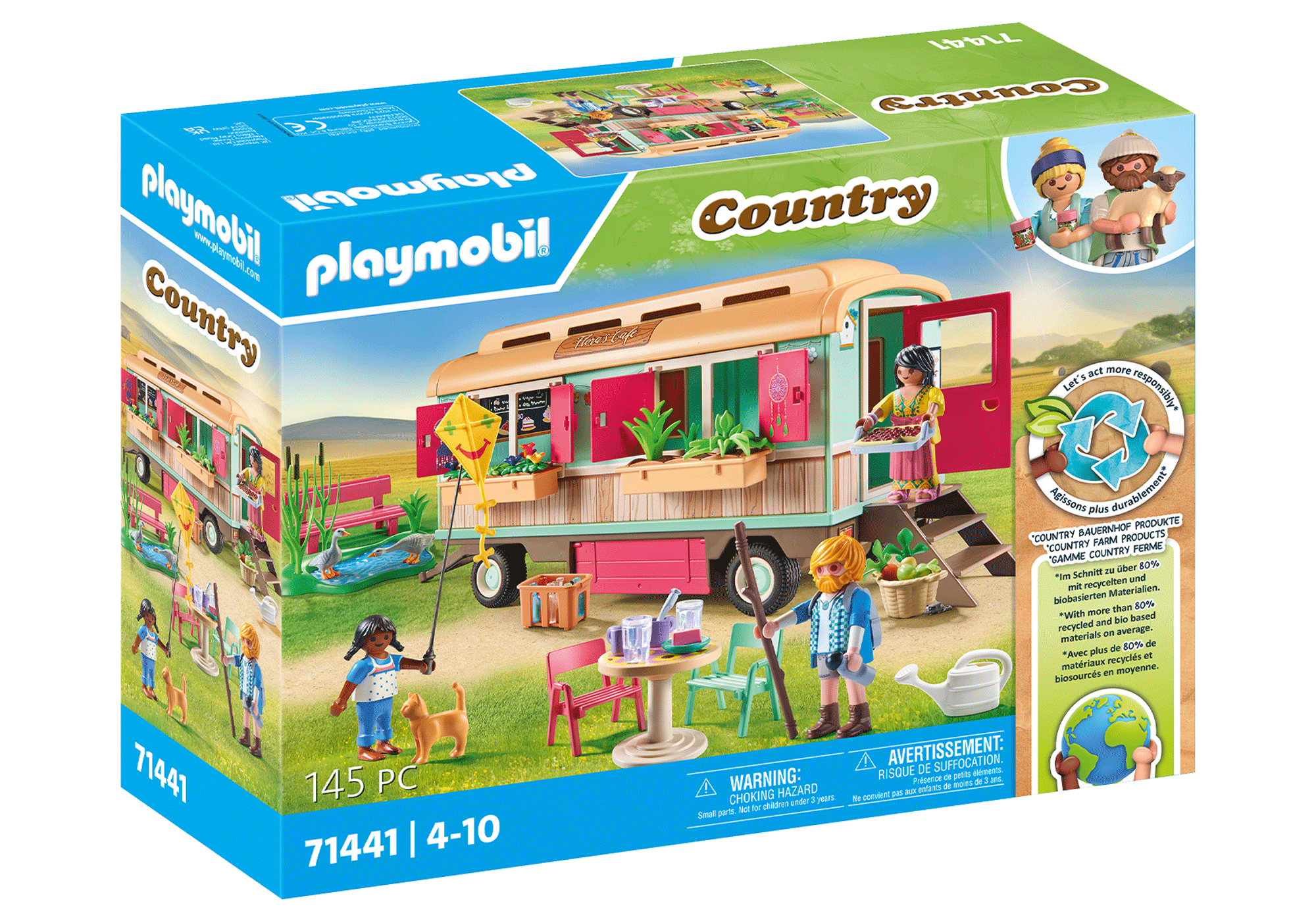 Playmobil ฟาร์ม3 คาเฟ่สุดอบอุ่นพร้อมสวนผัก PM-71441-24