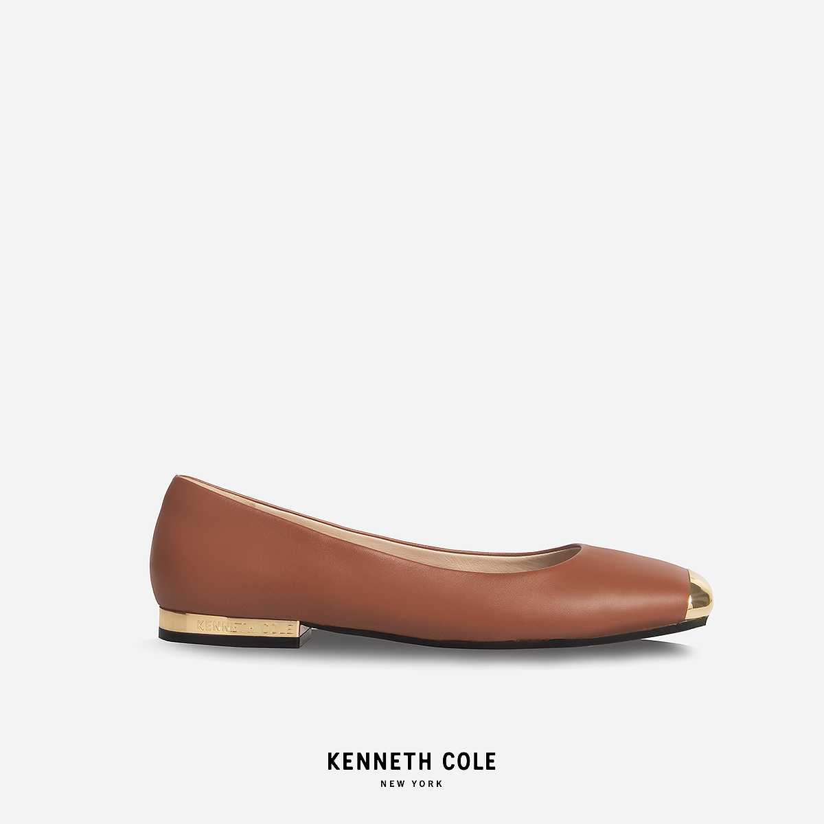 KENNETH COLE x ANNE รองเท้าส้นแบน รุ่น ASTAIRE FLATS SIENNA สีน้ำตาลอ่อน ( FLT - KF14077LE-204 )