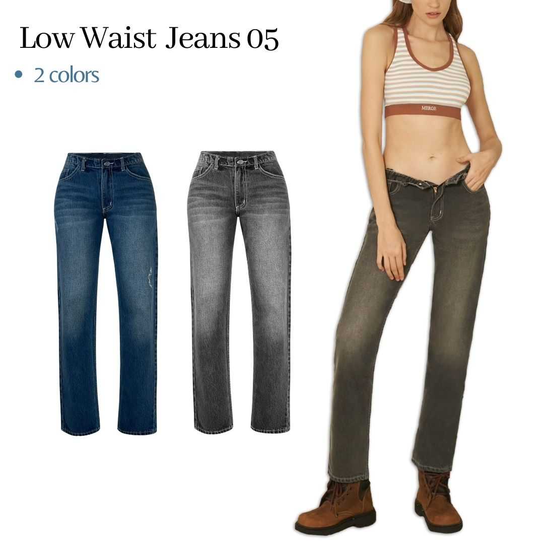 Merge Official - M Low Waist Jeans 05 2 Colors