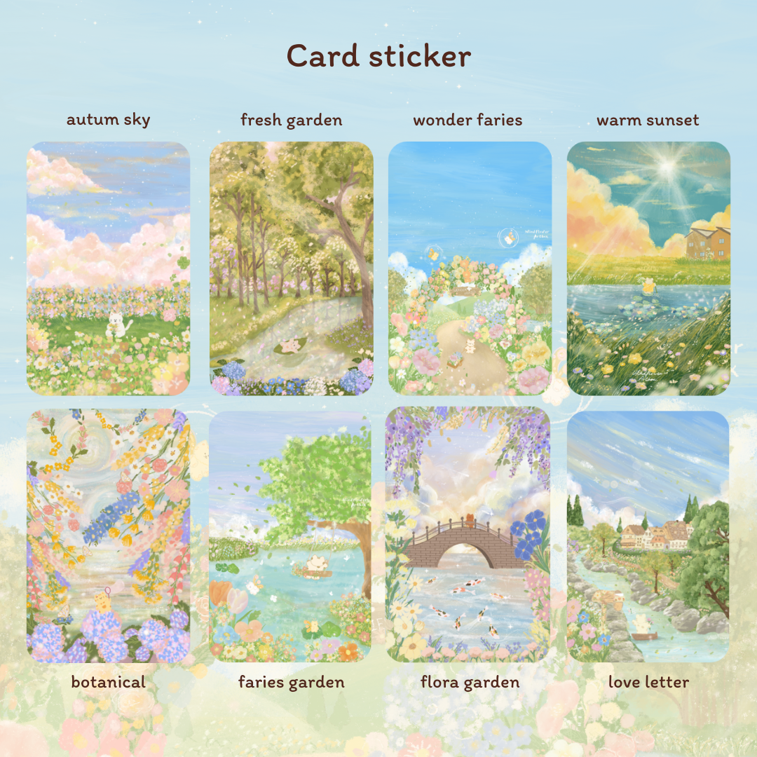 Windflower Card sticker