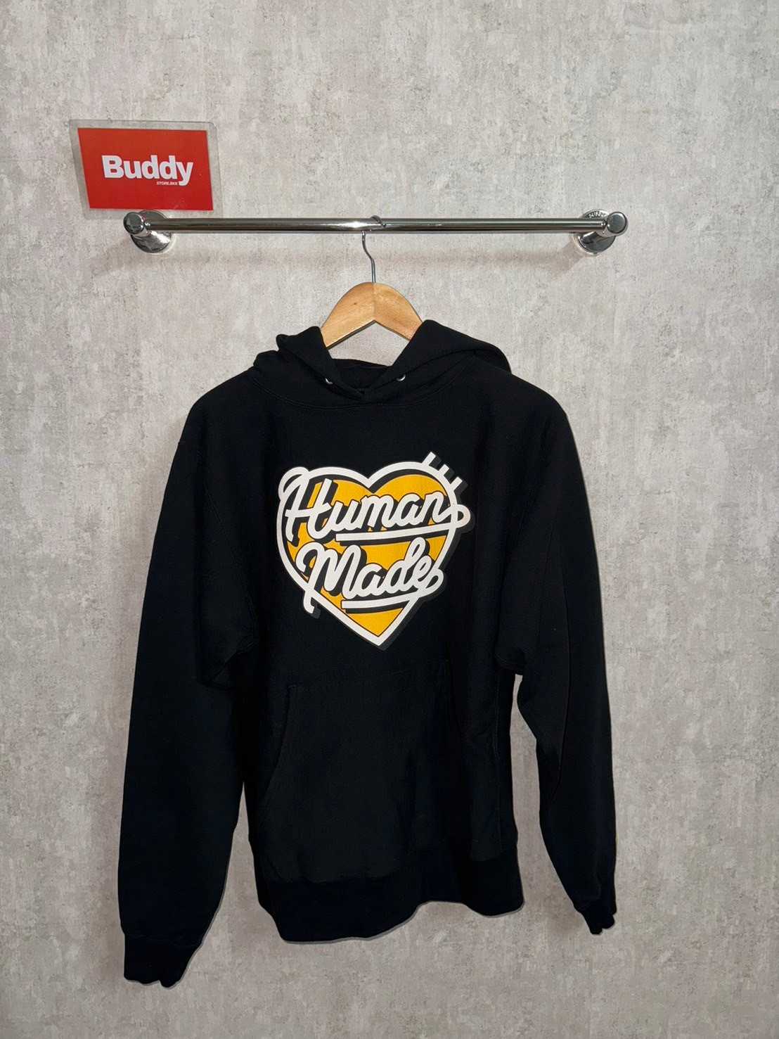Human Made HEAVYWEIGHT HOODIE (Black/White)