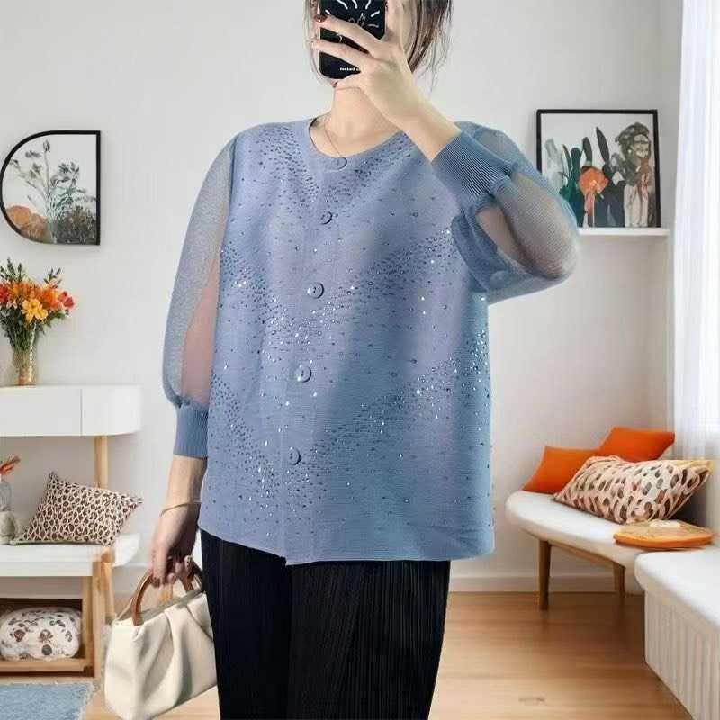 PleatByNisa B34 เสื้ออัดพลีทผ้าพรีเมียม เนื้อผ้าคุณภาพ Polyester100%