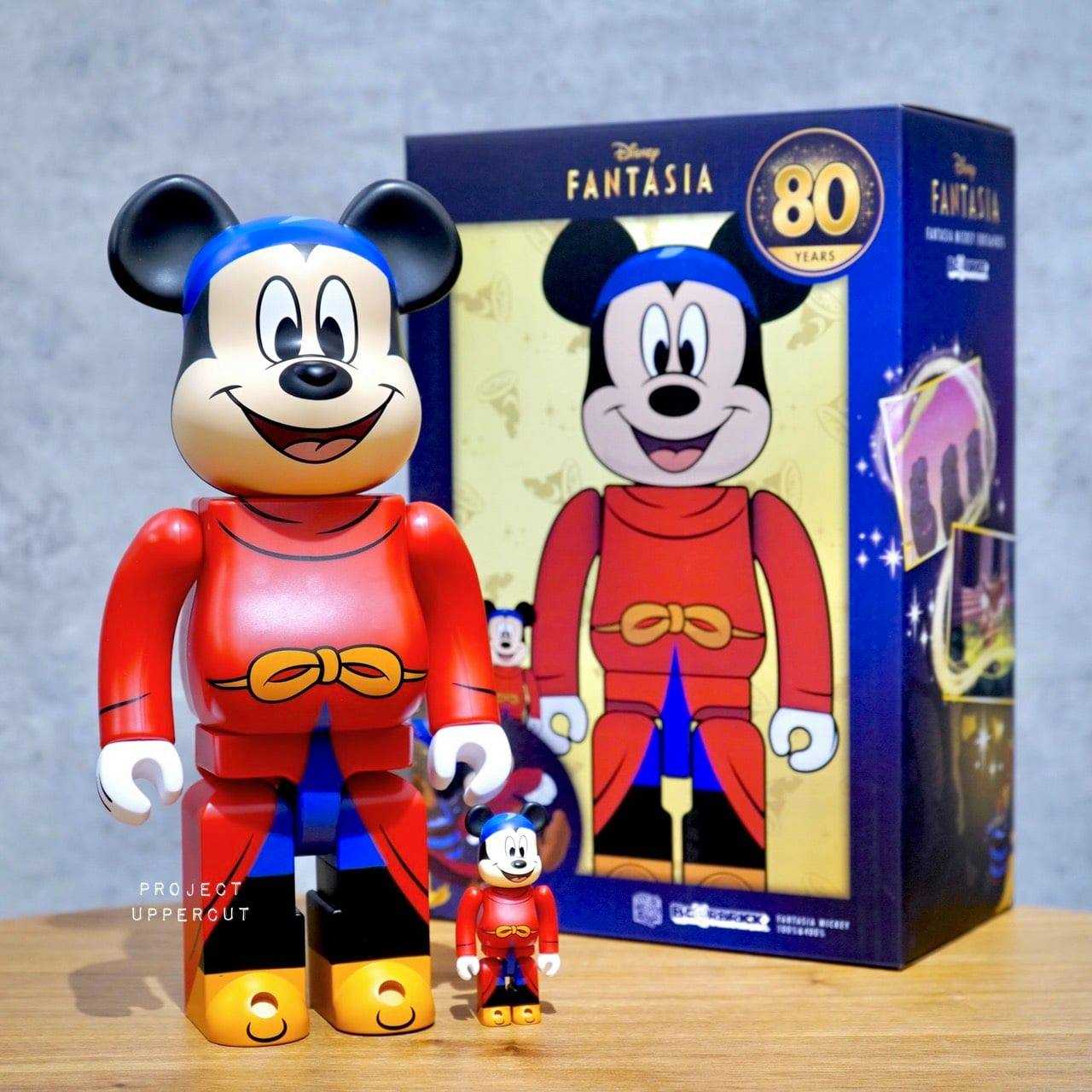 BE@RBRICK 400%+100% DISNEY : Fantasia Mickey [New]