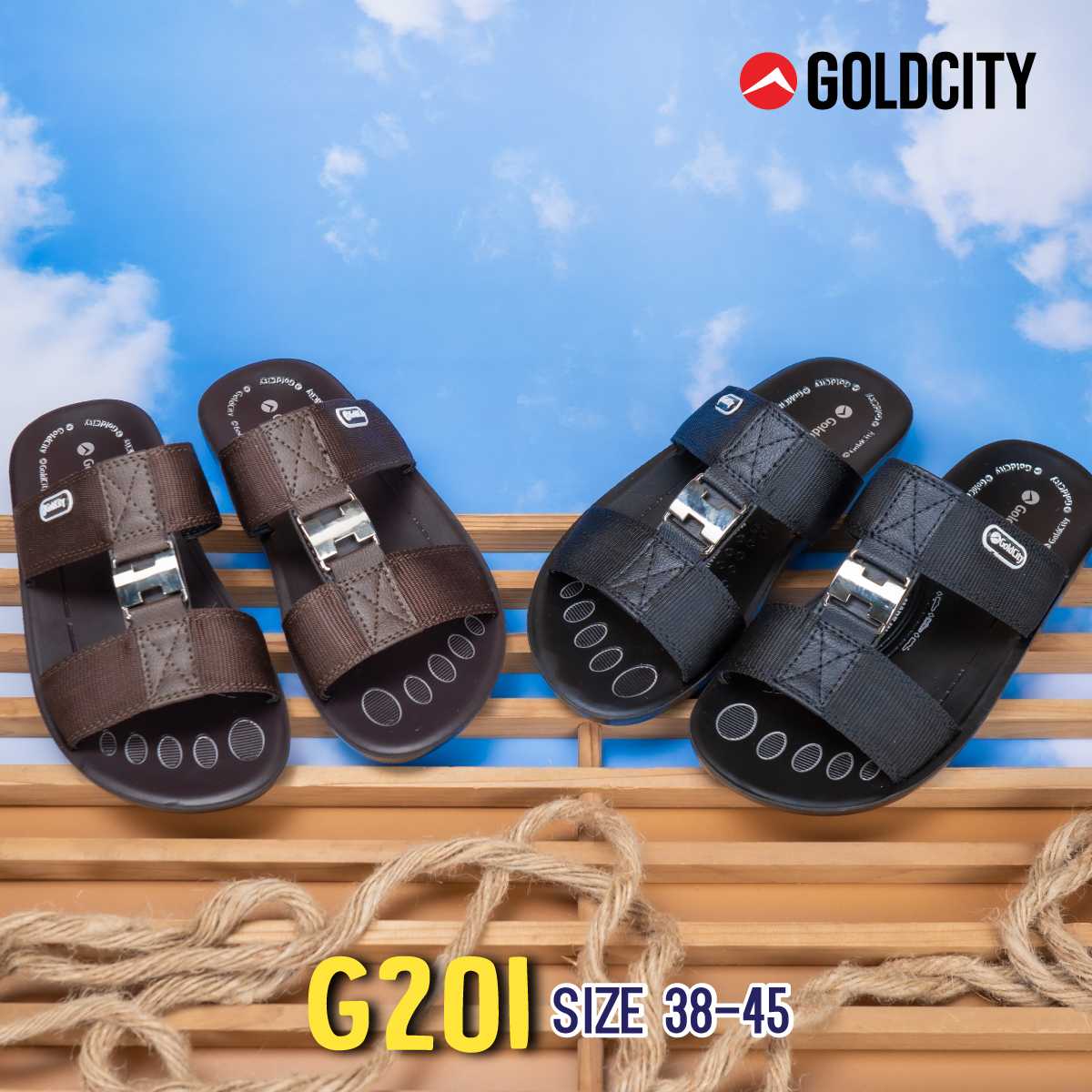 รองเท้าแตะ แบบสวม พื้นPU  รุ่น G201