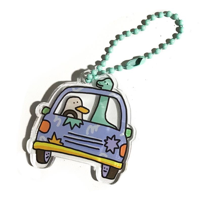 keyring1 - duck and dino