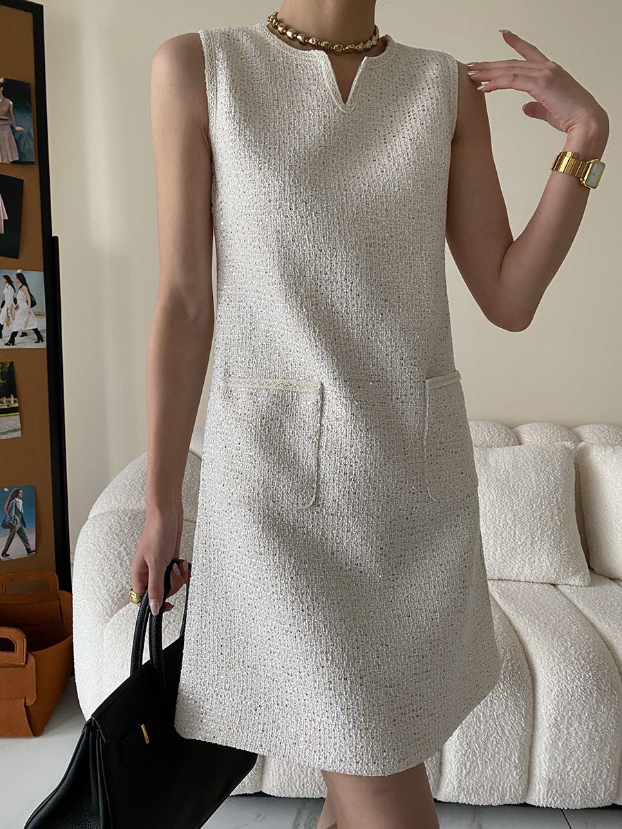  #BJtweedDress250103 (990THB)