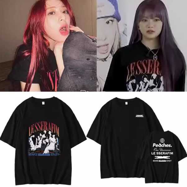 Pre-Order | เสื้อยืด LE SSERAFIM : 2024 Peaches [Make Easy]
