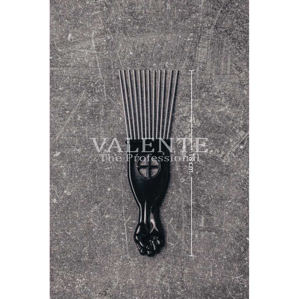 [สินค้าตัวอย่าง ห้ามซื้อ] AFRO COMB หวีส้อม ซี่เหล็ก เซตผม รุ่น VAL-C819