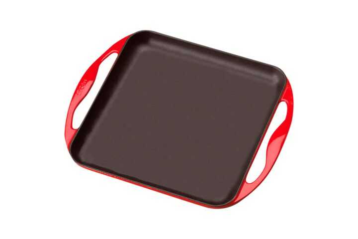 SQUARE GRIDDLE 24CM CERISE