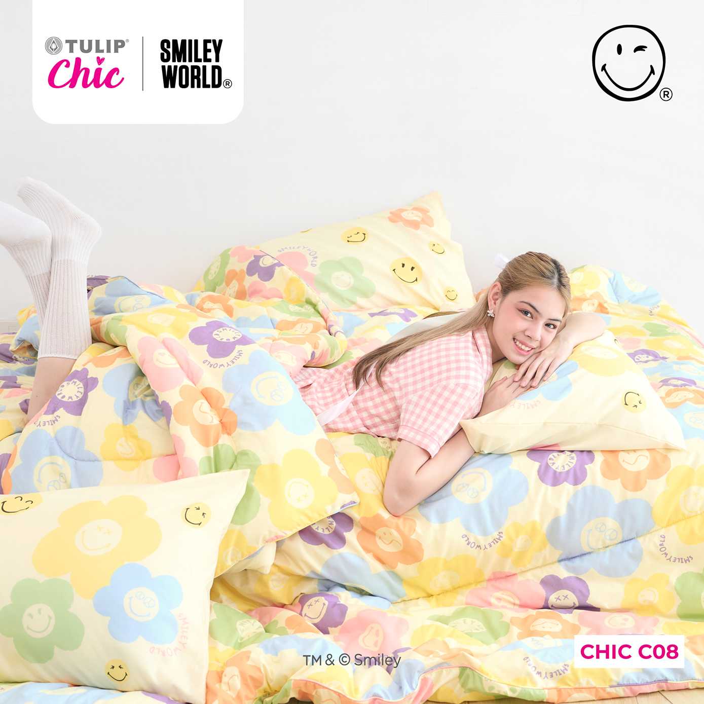 TULIP CHIC | SMILEYWORLD CHIC C08 ลิขสิทธิ์แท้ SMILEYWORLD