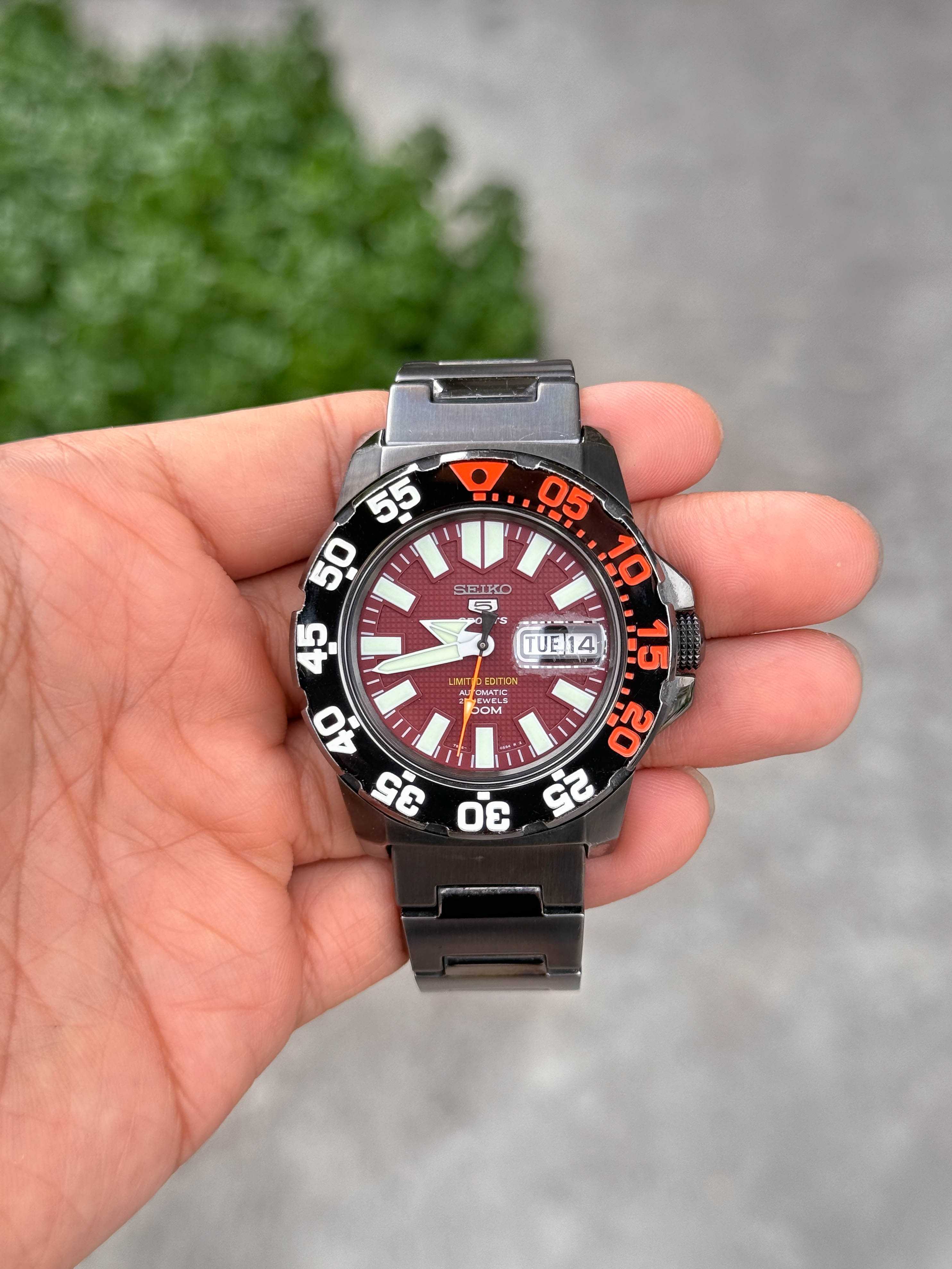 Seiko Mini Monster Burgundy Limited Edition 1881 Automatic
