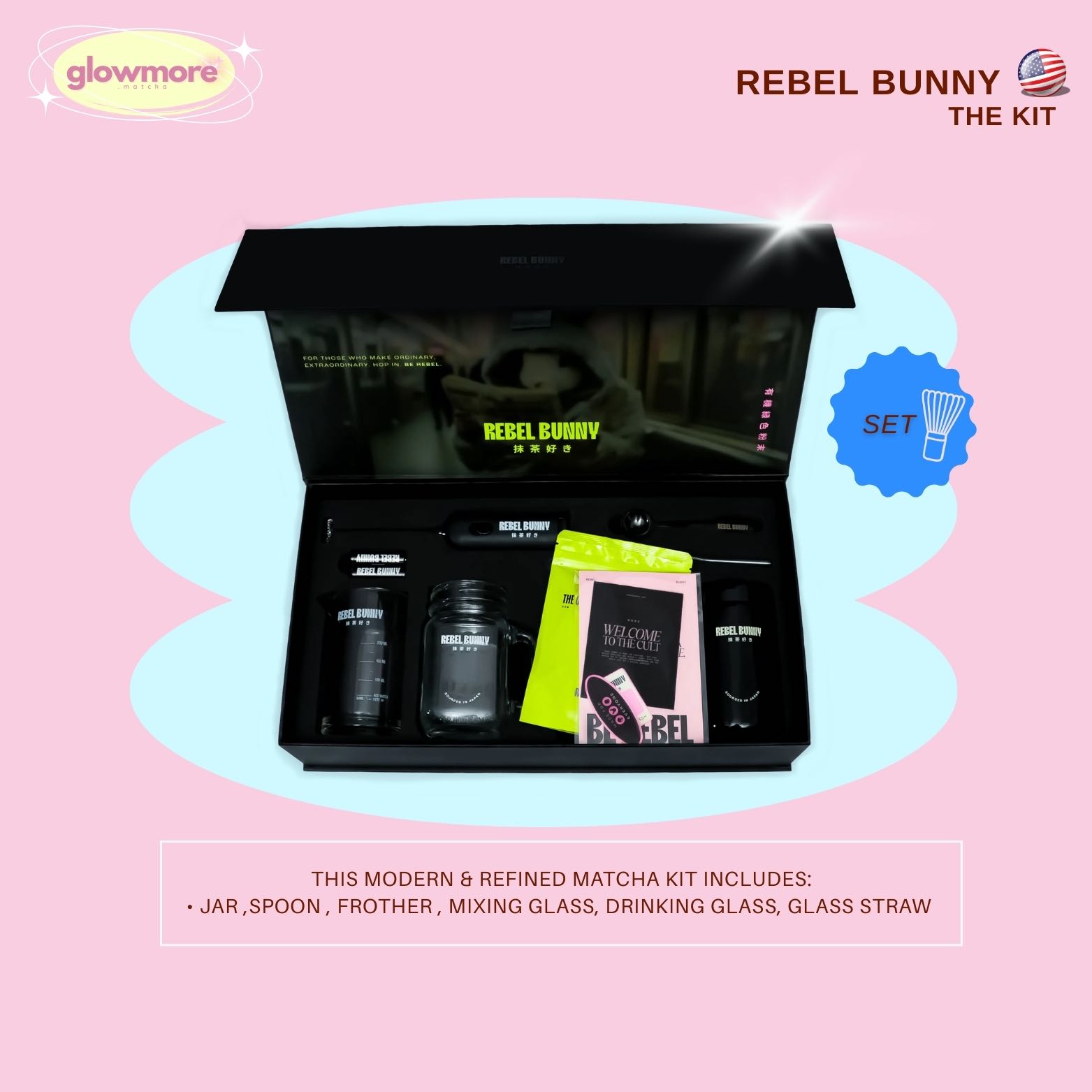 Rebel Bunny Matcha - The Kit | เซ็ตอุปกรณ์มัจฉะ 6 อย่าง