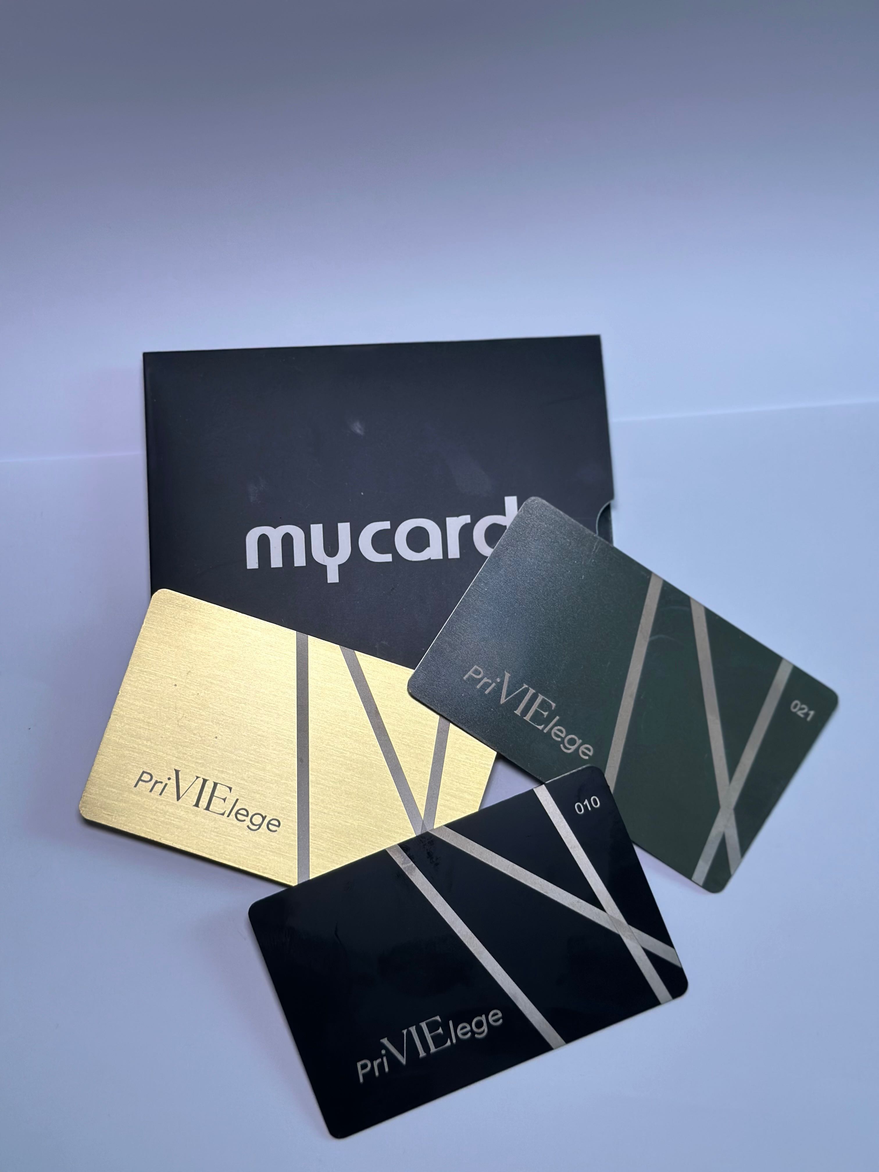 Metallic card
