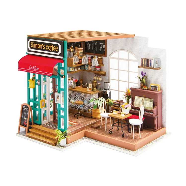 Rolife DIY Miniature Dollhouse : Simon's Coffee DG109 โมเดลบ้าน