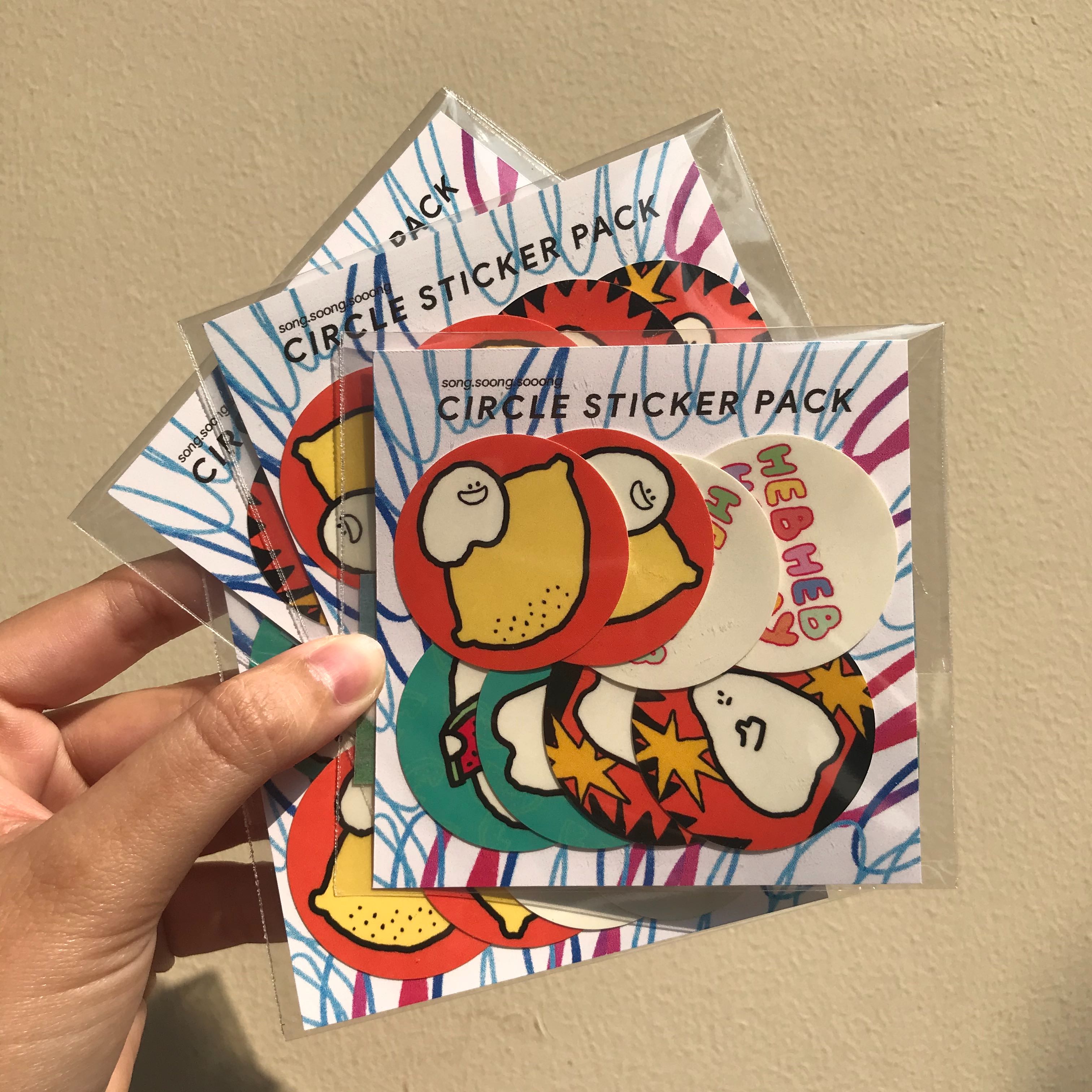 Circle sticker pack