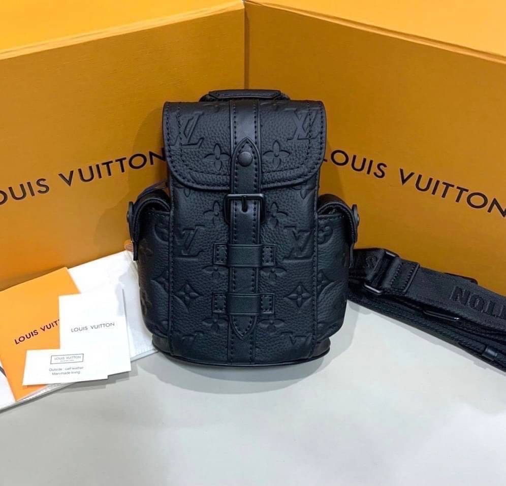 LOUIS VUITTON NANO CHRISTOPHER TAURILLON MONOGRAM BLACK LEATHER