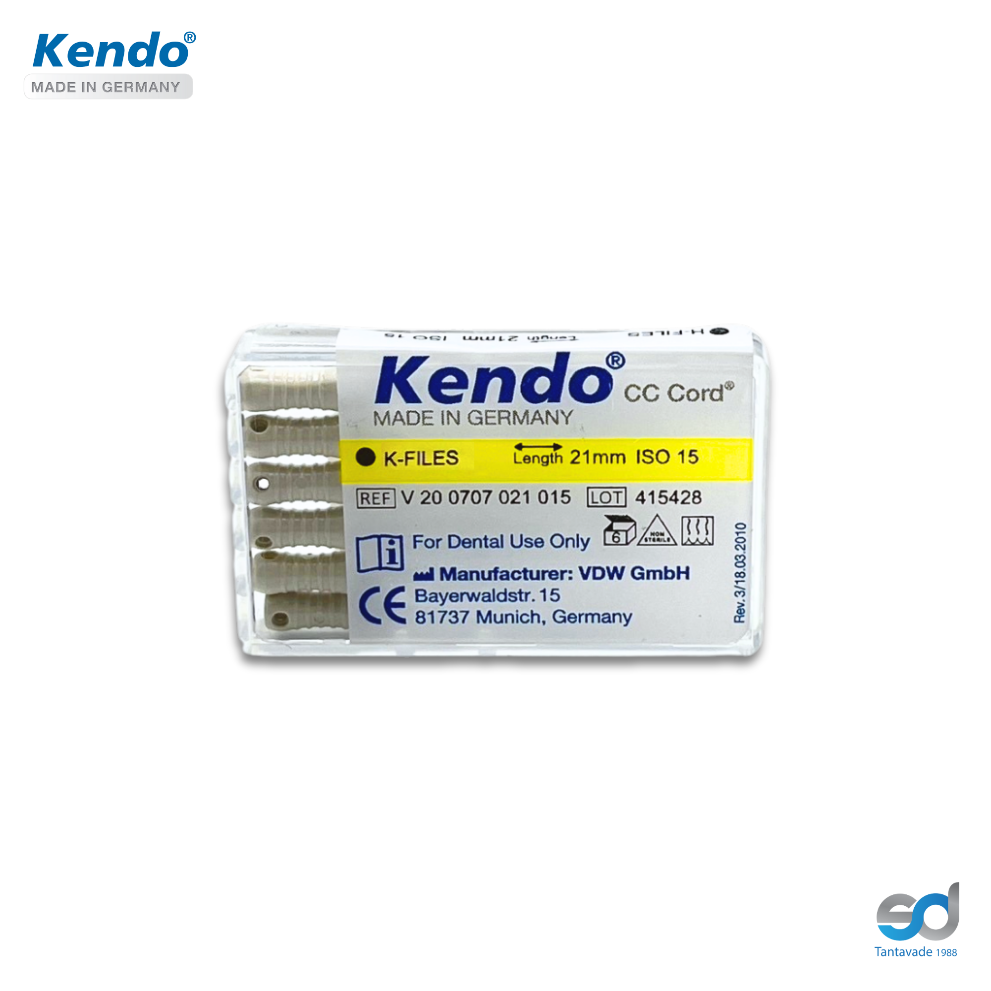 KENDO K-File 21mm. #15 (6pcs.)