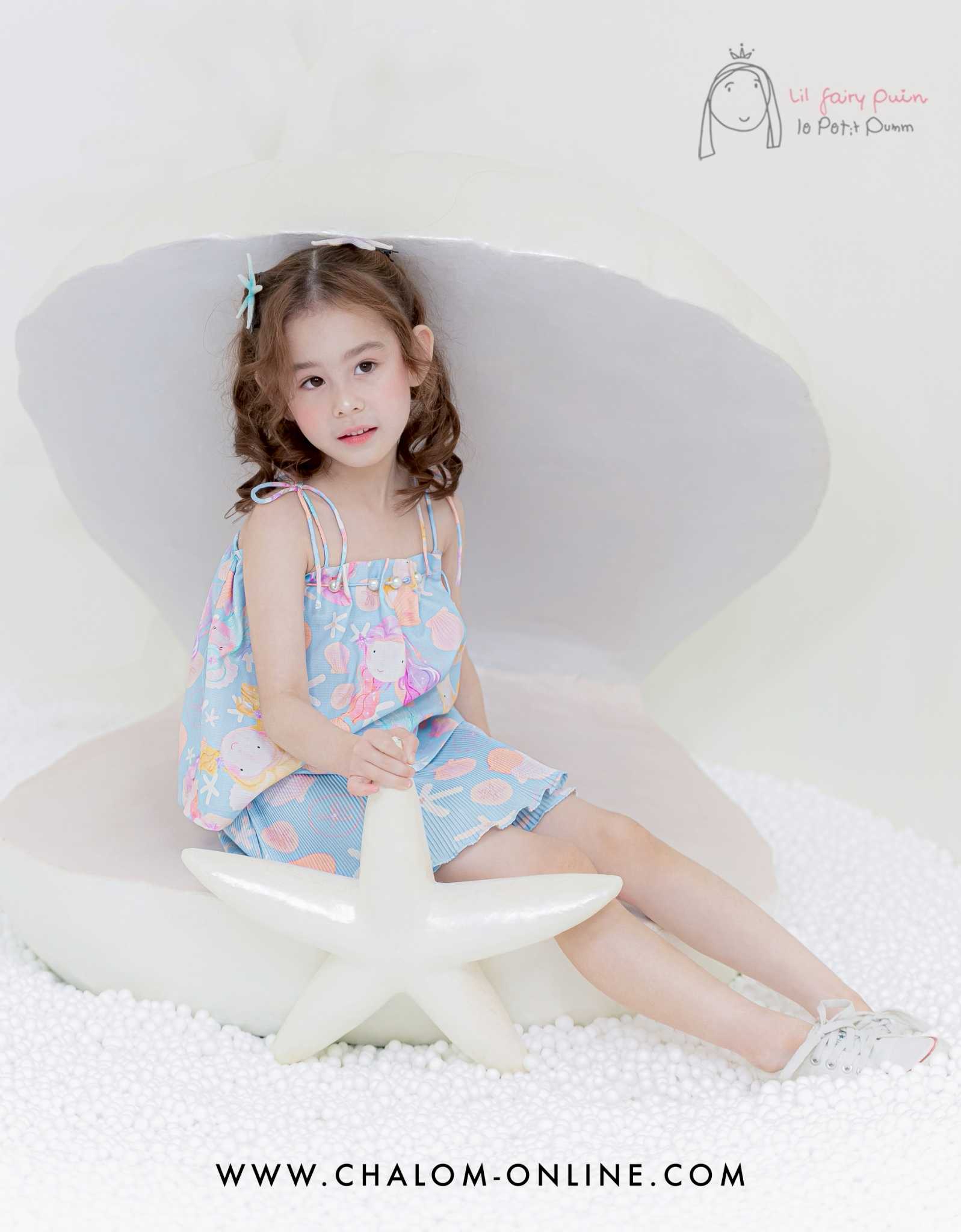 LS PF 555+556 FM SET เสื้อ+กระโปรง (5Y-12Y)