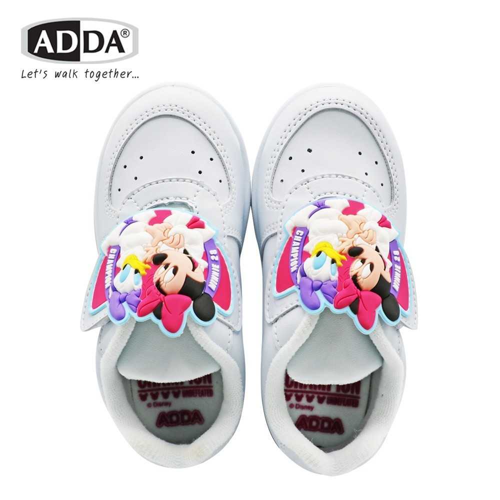 รองเท้านักเรียนหญิงสีขาว ลาย minnie