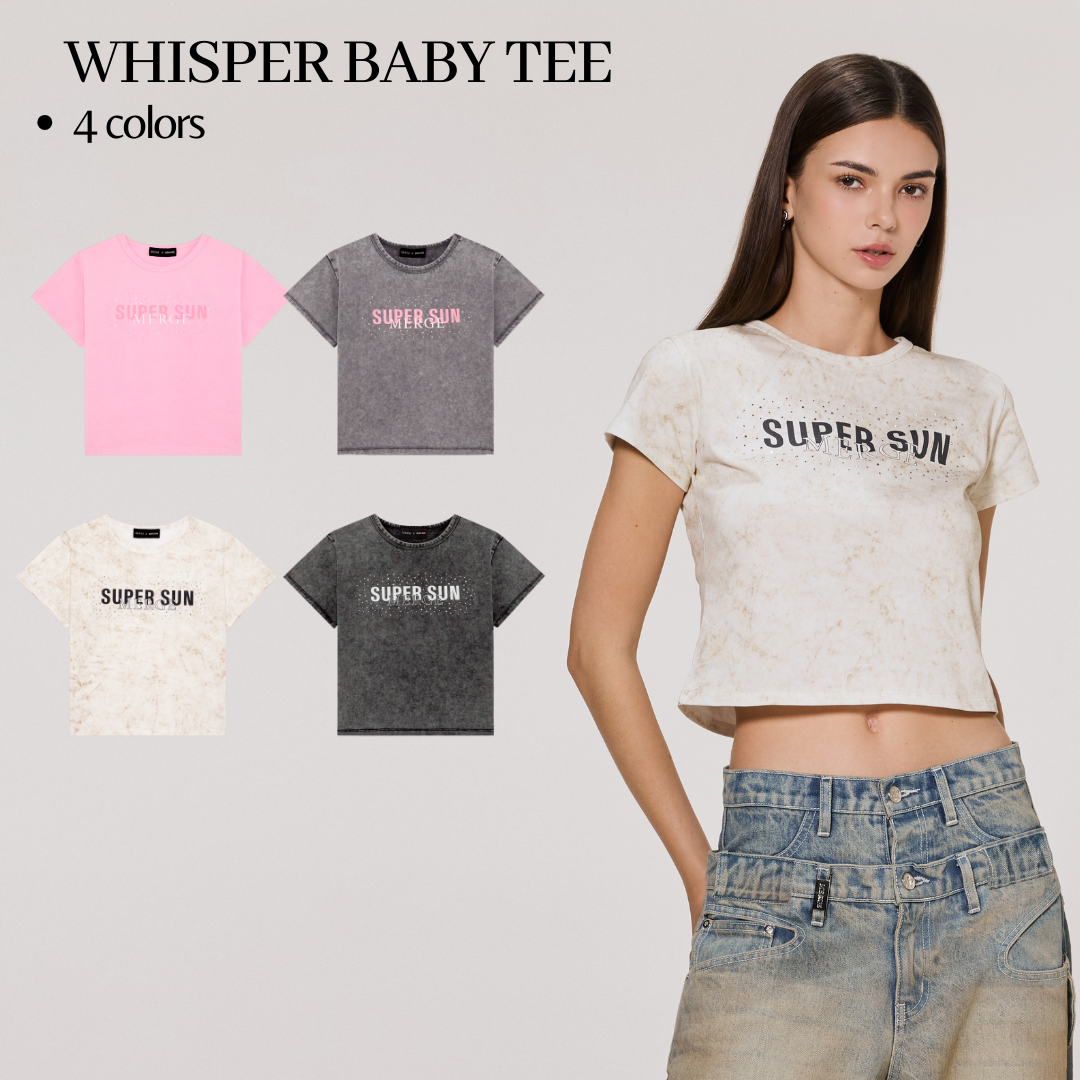 Merge Official - Whisper Baby Tee (พร้อมส่ง)