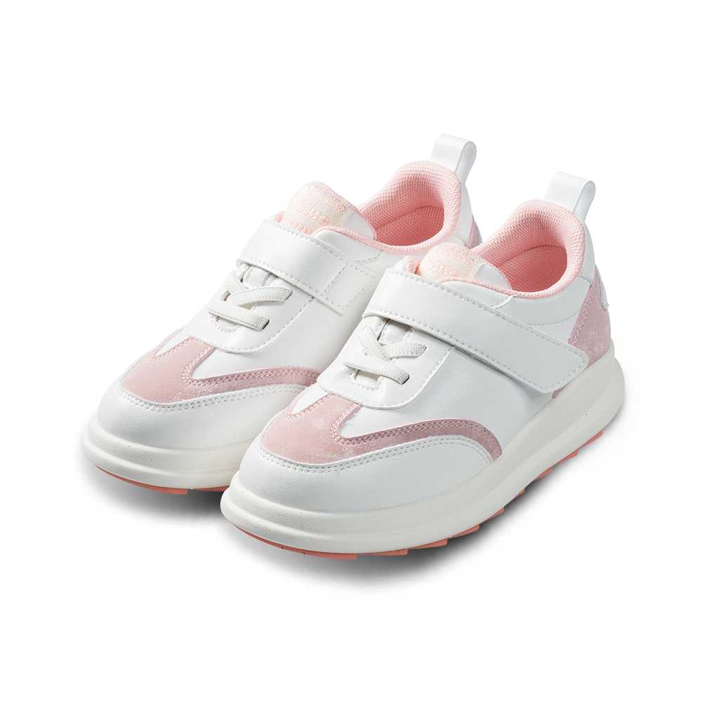 รองเท้าผ้าใบเด็กโตขอบสีชมพู Autumm 2021 (FU-A212072-PK)