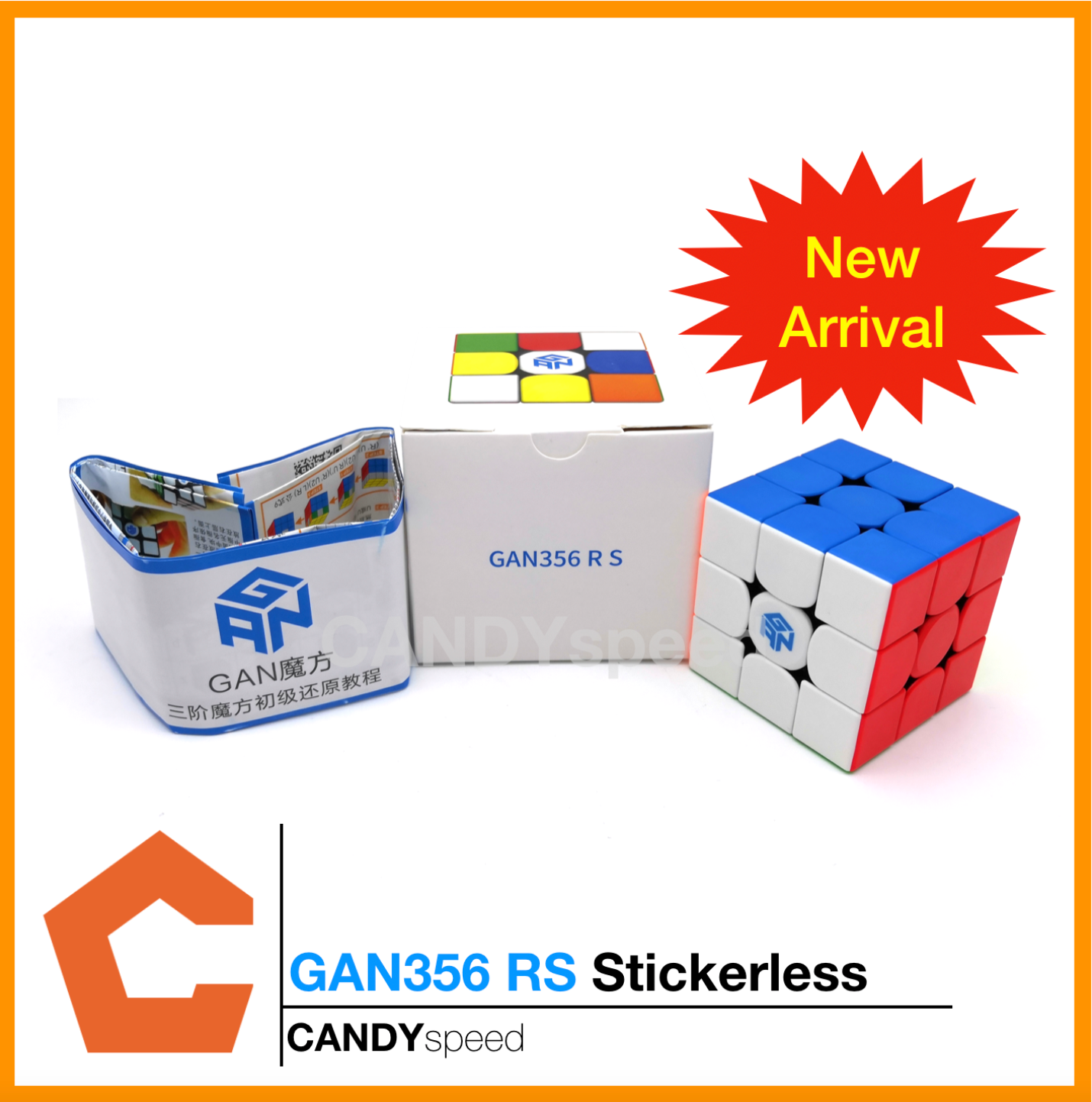 GAN356 RS Stickerless | รูบิค 3x3 Rubik Cube