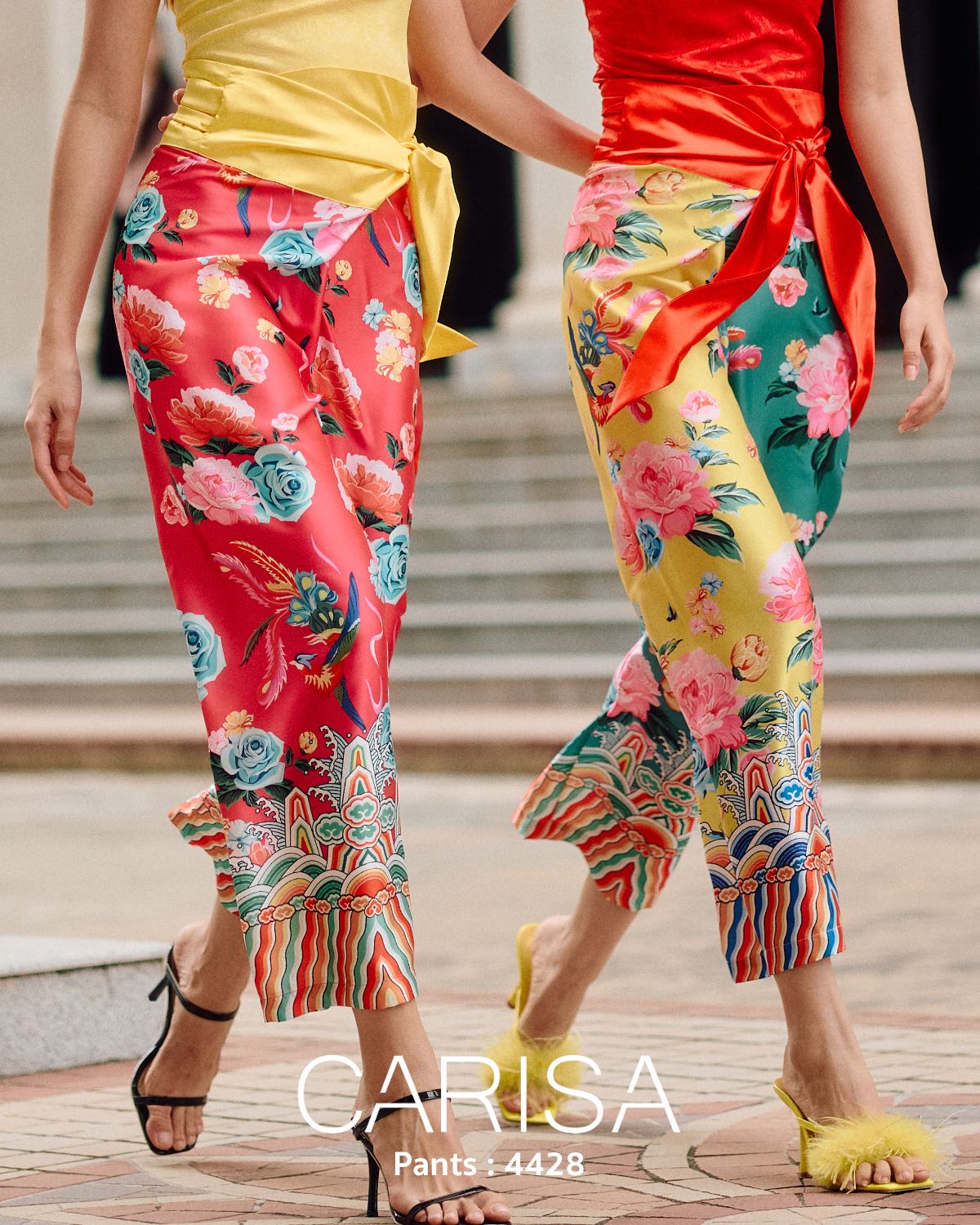 [4428] กางเกง warp pant หลากหลายสีสัน ลายจีนแบบใหม่ประจำปี จากทางร้าน CARISA