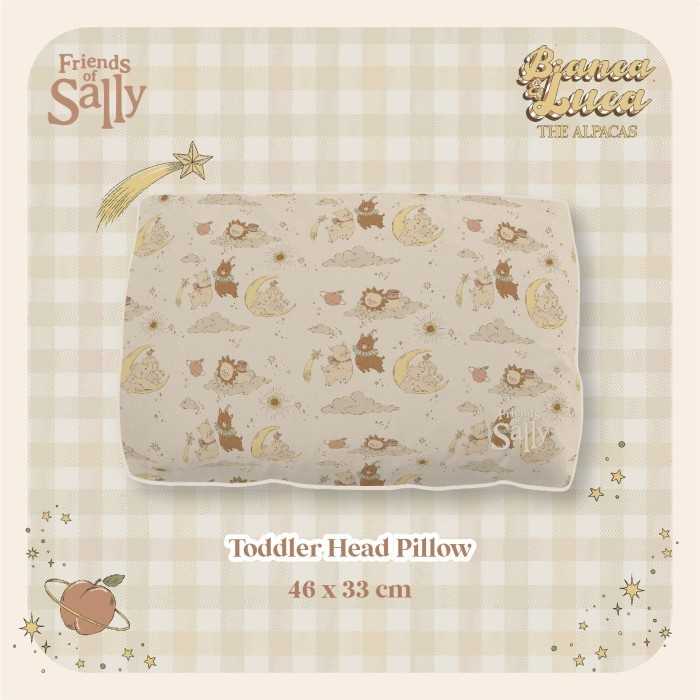 Toddler Head Pillow (Alpaca) - Friends of Sally 33 x 46 cm หมอนสำหรับเด็ก ลายอัลปาก้า