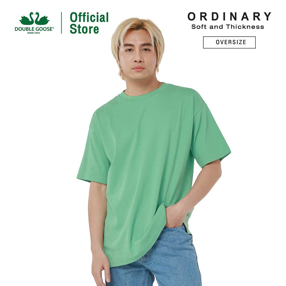 ห่านคู่ เสื้อยืดคอกลม ทรง Oversize รุ่น Ordinary (Soft & Thickness)