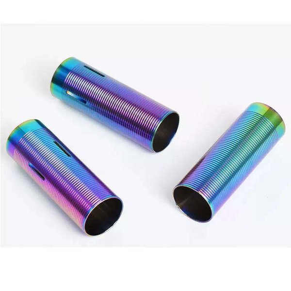กระบอกสูบ สแตนเลส สีรุ้ง Stainless Steel Cylinder for AEG gearbox