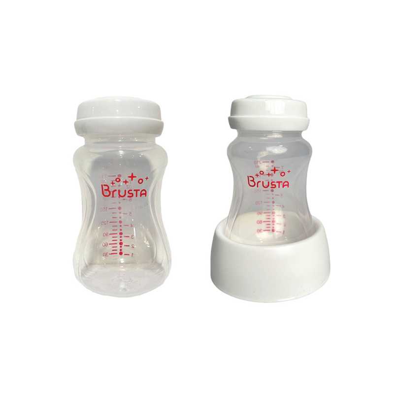 (1 ขวด) Brusta ขวดนม 7 Oz พร้อมฝาปิด / พร้อมฝาปิดและพร้อมฐาน ขวดนมเด็กอ่อน ขวดนมไม่มีจุกนม