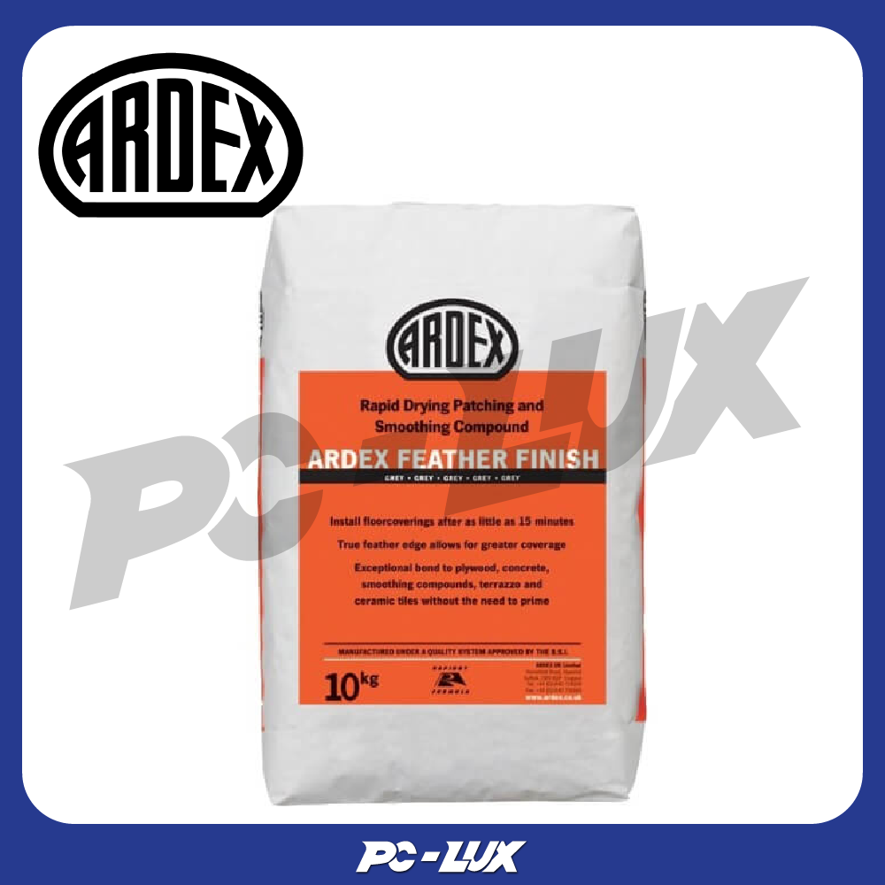 ARDEX FEATHER FINISH ปูนโพลิเมอร์พิเศษสําหรับงานฉาบ บาง ผิวเรียบ ชนิดให้ตัวได้ แห้งเร็ว 10 กิโลกรัม