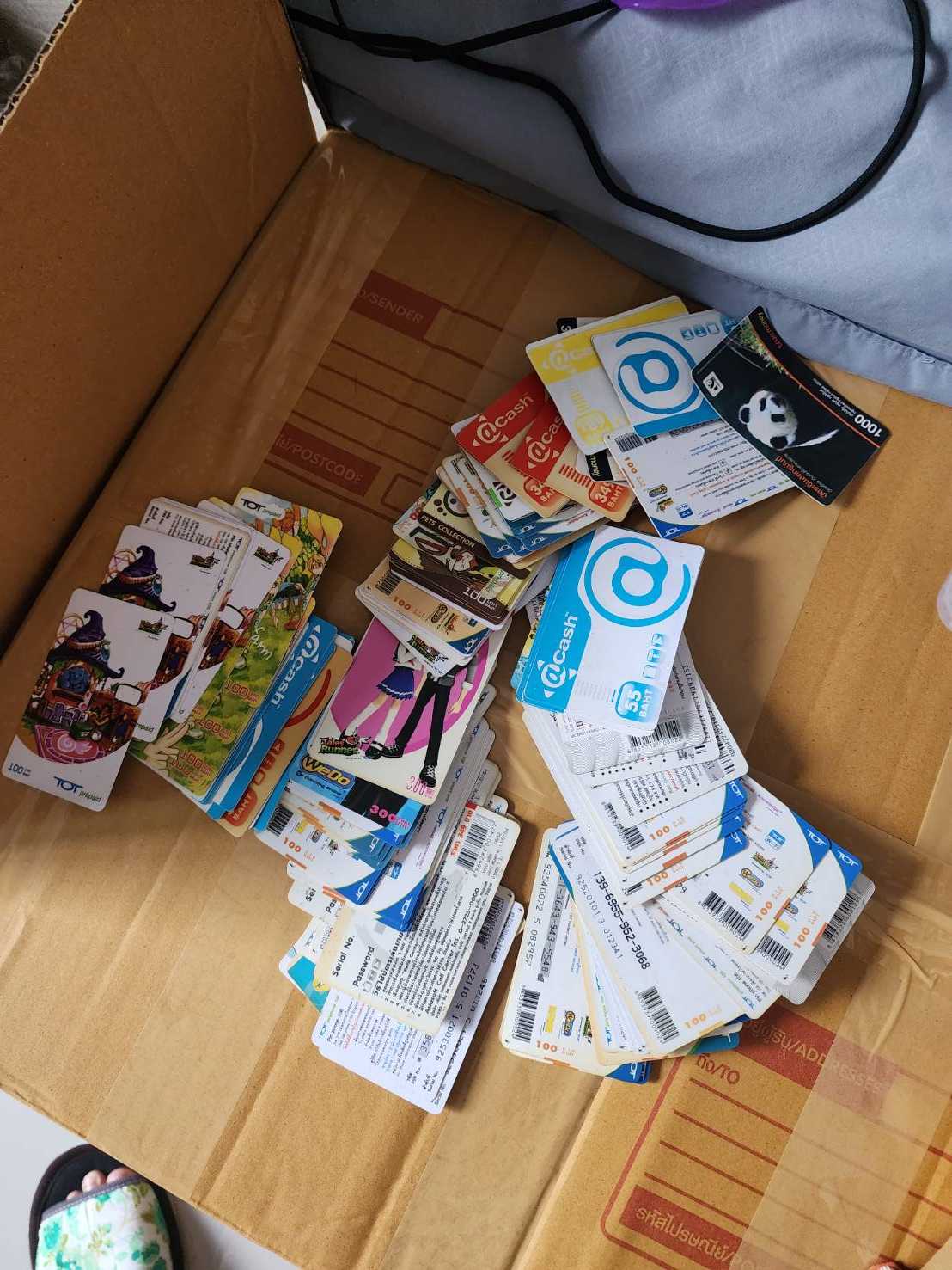 บัตรเติมเงิน เหมาๆ ทั้งหมด ของใช้แล้วทุกใบ ขายตามสภาพ เหมาๆ เกินร้อยใบ น่าสะสม สวย หายาก รุ่นเก่า