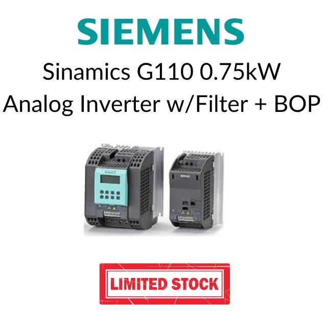Siemens Sinamics G110 Inverter 0.75kW