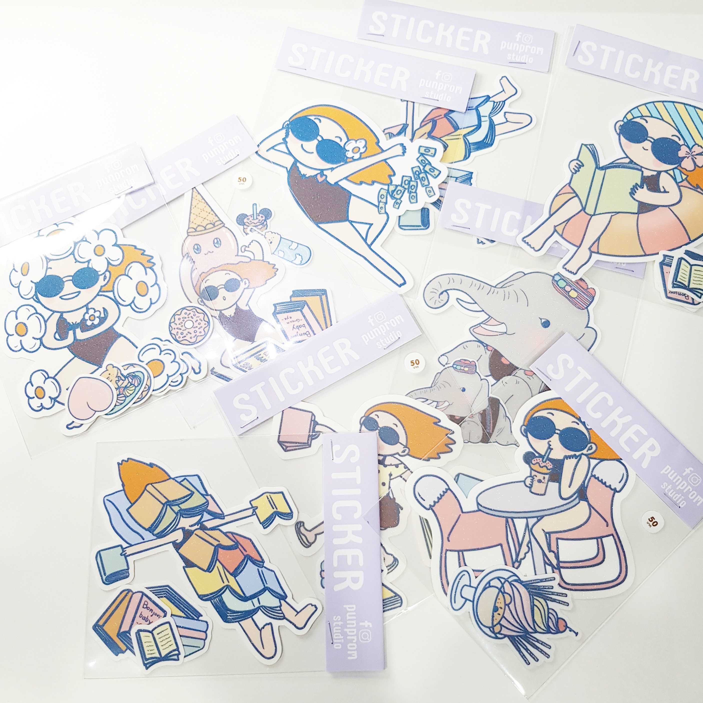 Swimming Big Sticker 2