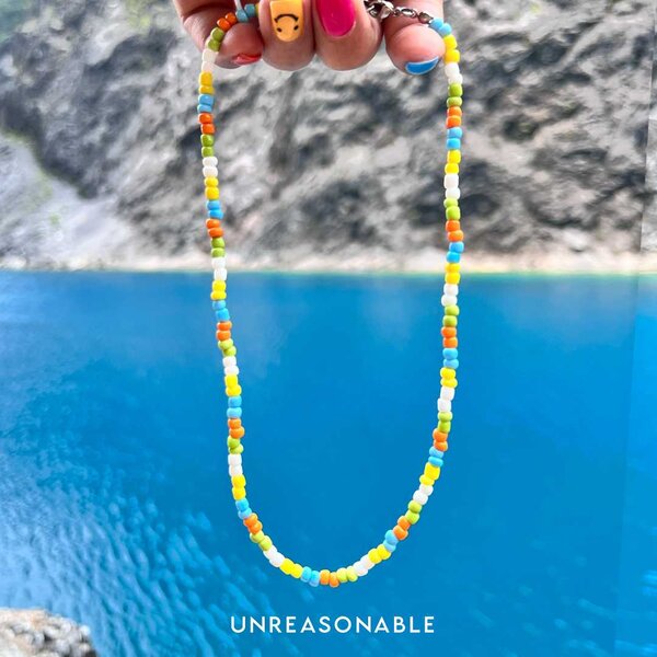 สร้อยคอลูกปัด เหลือง UA0868-01 Unreasonable Accessories