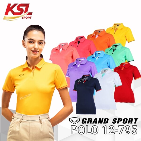 ใหม่!! GRAND SPORT เสื้อโปโลแกรนด์สปอร์ตหญิง รุ่น 12-795