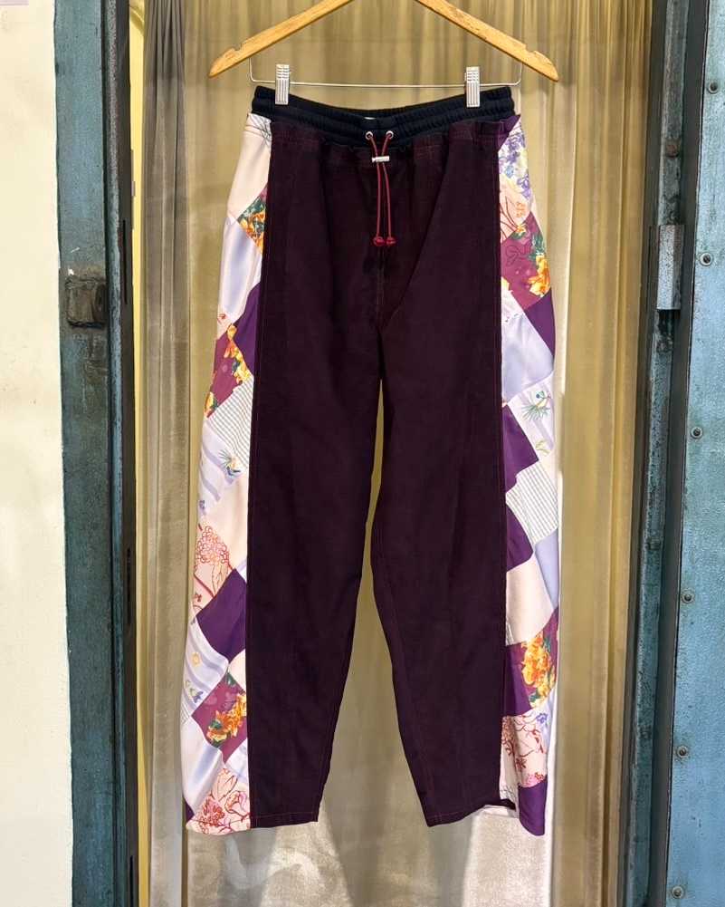 Mosaic Barrel Pants(Purple)