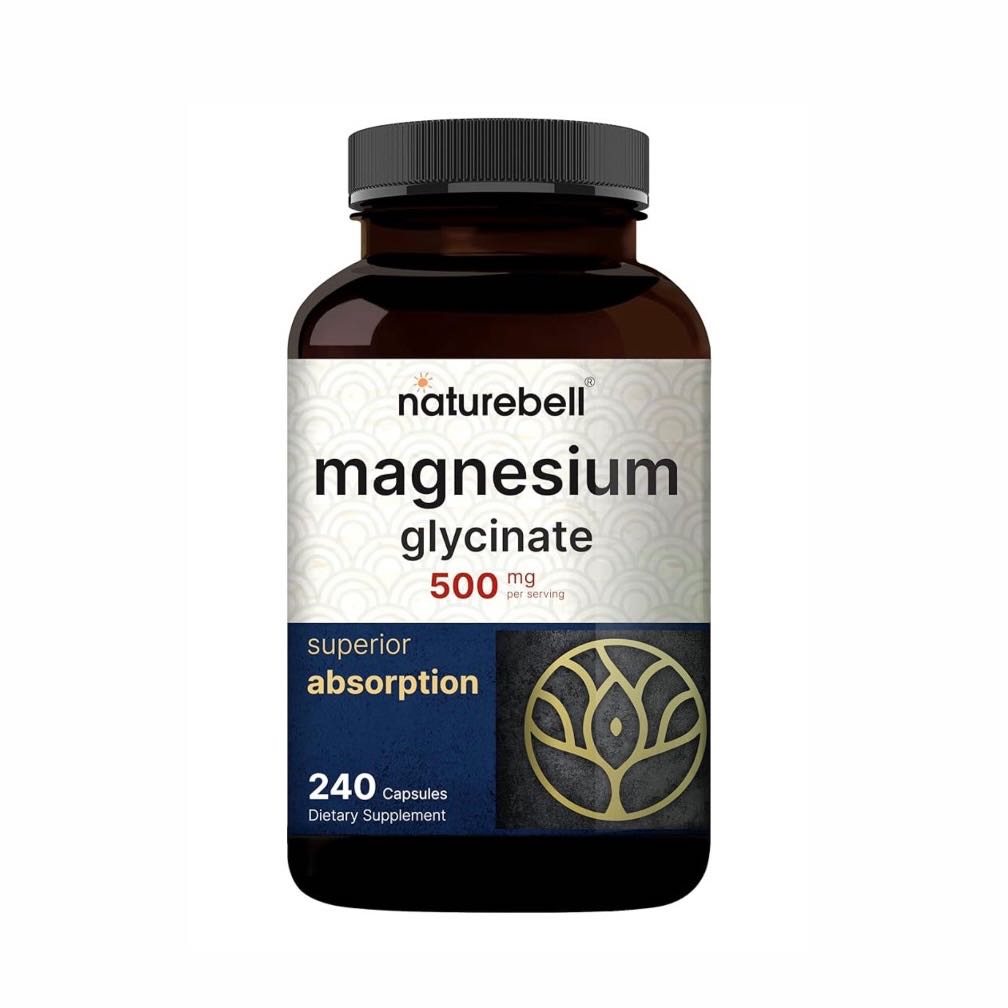 Naturebell - Magnesium Glycinate 500mg, 240 Capsules